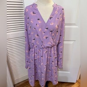 All in Favor lilac floral dress XXL